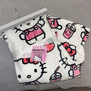 Hello Kitty Strawberry Milkshake Blanket